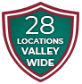 28 Locations Valleywide