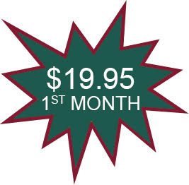 1st Month $19.95 on select units