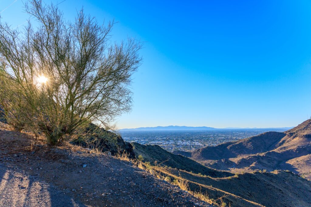 Late Afternoon over Glendale, Peoria and Phoenix West Side, AZ