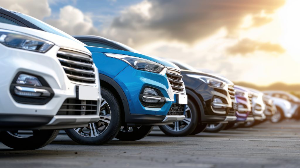 Outdoor Car Storage Secure outdoor car storage area with paved parking spaces, perimeter fencing, and 24/7 surveillance cameras protecting multiple vehicles at our Arizona facility